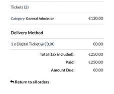 Amgen Irish Golf Open 2xSat 2xSun General admission