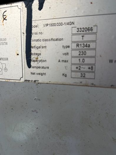 Refrigerated Display/ Toppings  Unit  1.8m