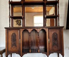 Victorian whatnot with cabinet