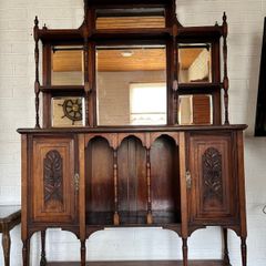 Victorian whatnot with cabinet