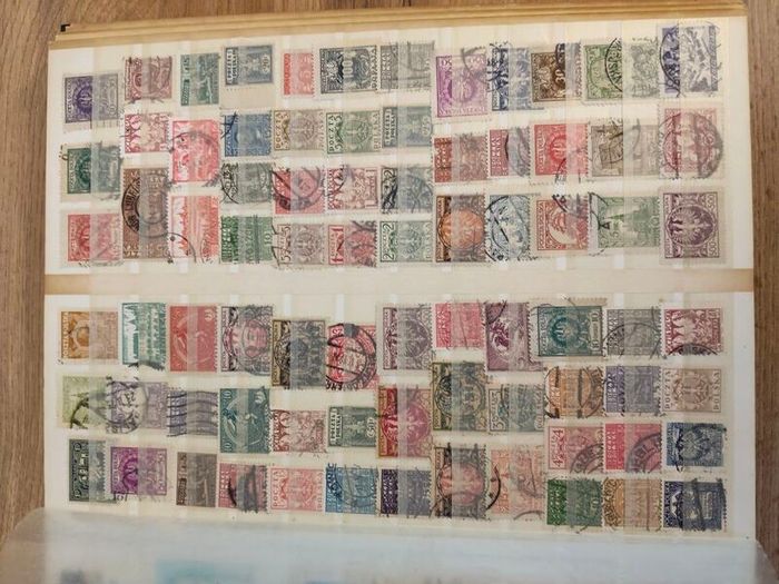 Stamp album collection