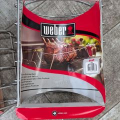 Weber BBQ rib rack & premium drying rack - NEW