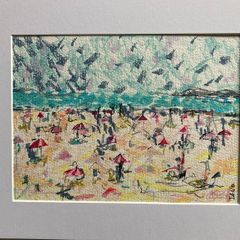 Mothers Day Offer Original Art Seascape Figurative Beachscape