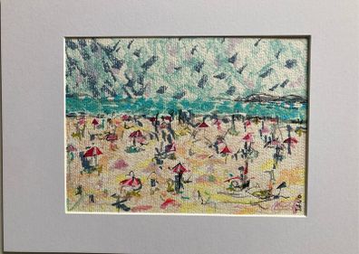Mothers Day Offer Original Art Seascape Figurative Beachscape