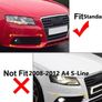 2 x Front Bumper Fog Light Lamp Cover Grill For Audi A4 SE B8 A4L 2009-2012 NEW Image 2