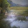 2 sided antique oil painting Image 2