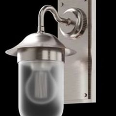 Burlington  Guild wall light -brushed nickel 2 instock