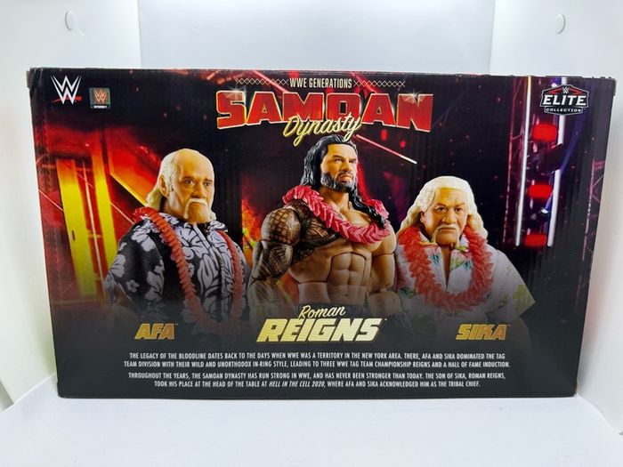 Wwe 3-pack Samoan Dynasty Roman Reigns ,afa &sika Action Figures