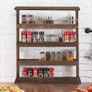 Wood Spice Rack Wall Mount, Wooden Spice Rack Holder, Seasoning Rack, Countertop or Wall Mount Tiered Door Spice Rack Image 2