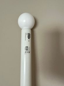 Curtain rod set, white, 120-210 cm 19 mm Ikea