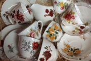 21piece miss match china tea set
