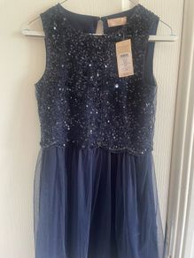 Lipsy girls navy dress