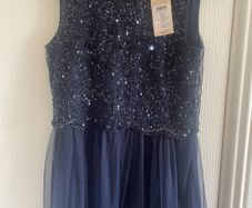 Lipsy girls navy dress