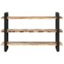 Sideboard with 3 Shelves 120x40x75 cm Solid Reclaimed Wood Image 3