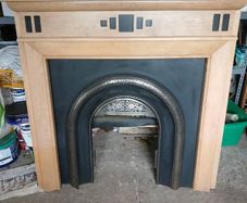 Fireplace and steel insert