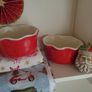 Christmas Bowls And Vintage Santa Image 2