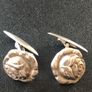 Danish Silver Art Nouveau Cufflinks Image 2