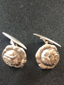 Danish Silver Art Nouveau Cufflinks