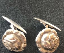 Danish Silver Art Nouveau Cufflinks
