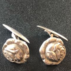 Danish Silver Art Nouveau Cufflinks