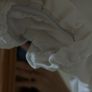 White Milkmaid Cottagecore Crop Top with Puff Sleeves Image 4