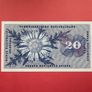 Switzerland. 20 Franken  1970  Pick 46. ( Uncirculated ) Image 2