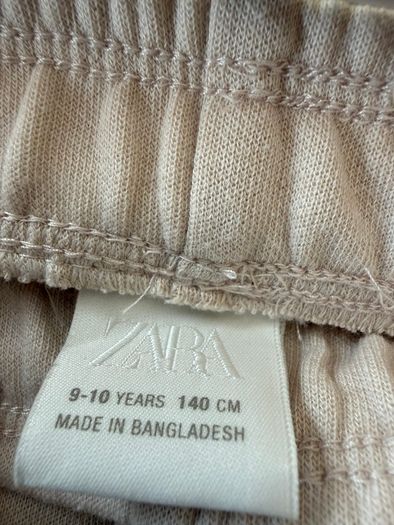 Zara girls pants Beige wide leg Age 9-10 years