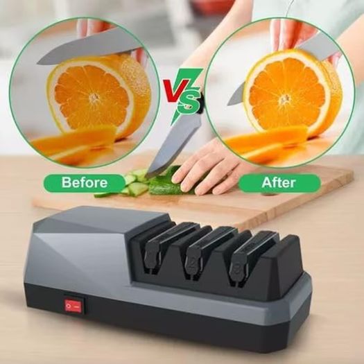 Brand New Electric Knife Sharpener, Professional Knife Sharpener with 3-stage sharpening system