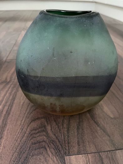 Vintage Heavy Glass Vase