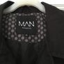 Men's 'Boohoo Man' Black  lightweight Coat. Size Medium Image 2