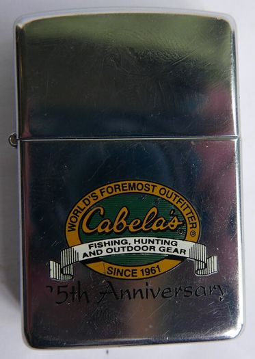 2007 Zippo Cabelas World's Foremost Outfitters Lighter