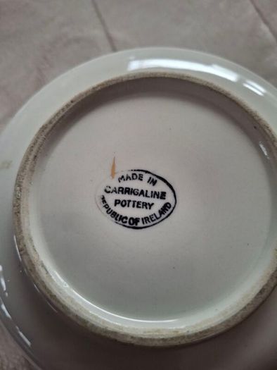 Carrigakine Pottery Cork Ireland Tea Pot And a pottery  carraigaline  stand plate