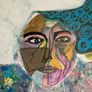 Original Abstract Painting abstract portrait contemporary portrait Image 7