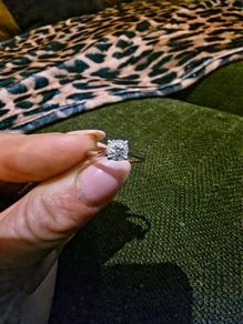 White Gold Diamond Ring Size N