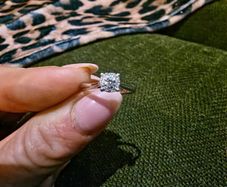 White Gold Diamond Ring Size N