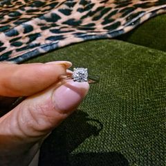 White Gold Diamond Ring Size N