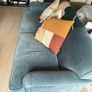 3 Seater Velvet Sofa Image 3