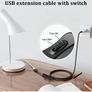 Set of 2 USB 304 Switch Extension Cables, 5V Male to Female, Designed for Use with 5V USB Image 2