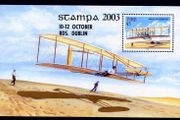 2003 Ireland Stampa Members Souvenir Aviation (Wright Brothers) Commemorative Stamp Miniature Sheet Overprinted for Stampa Mint Never Hinged (MNH)
