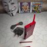 Nintendo DSi Red Console mint + games shrek my sims VGC Fast Shipping GREAT COND Image 5