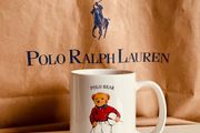 Vintage 1997 Ralph Lauren Polo Bear Mug Polo Match Bear Collector Piece