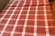 New Red/Cream Double Bed Set