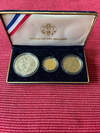 USA 1994 Gold Coin 5 Dollar Proof Coin Set + Silver
