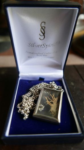 Vintage Sterling Silver 925 Flower Necklace (length 27" - 23,6g)