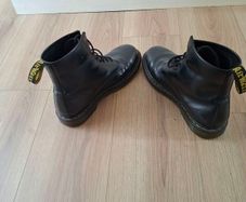 Dr. Martens Black Leather Boots 8 hole 1460 model UK Size 10