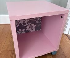 Ikea storage box on wheels.