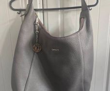 DKNY genuine leather hobo bag