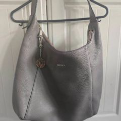 DKNY genuine leather hobo bag
