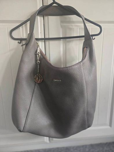 DKNY genuine leather hobo bag