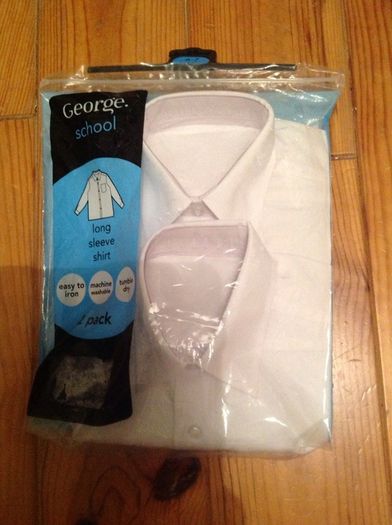 2BNWT White Shirts Age 6-7